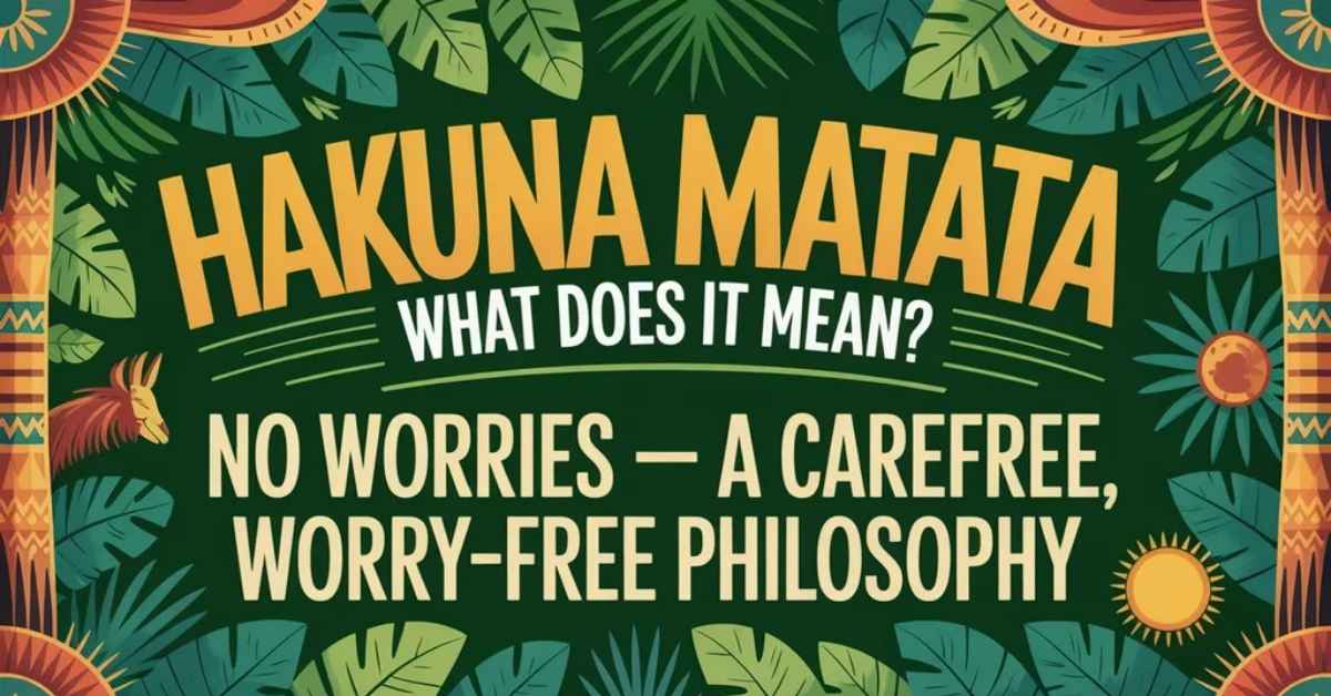 Hakuna Matata Meaning