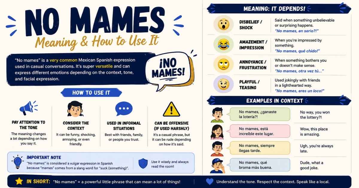 No Mames Meaning