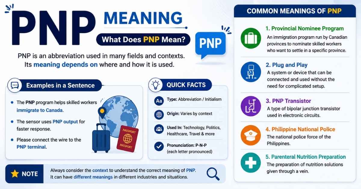 PNP Meaning