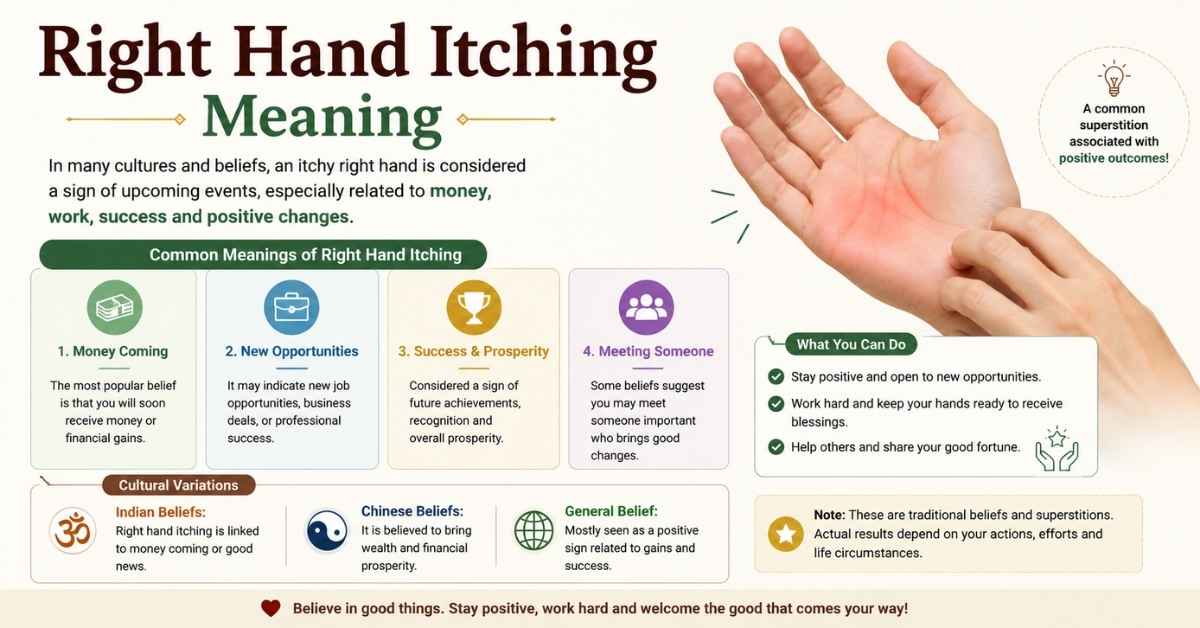 Right Hand Itching Meaning