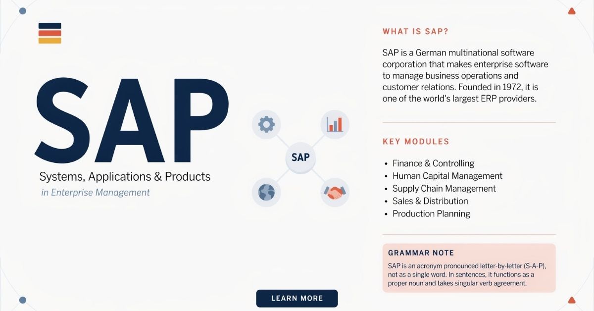 SAP Full Form