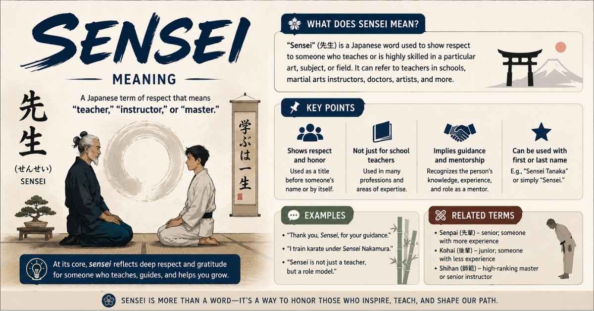 Sensei Meaning