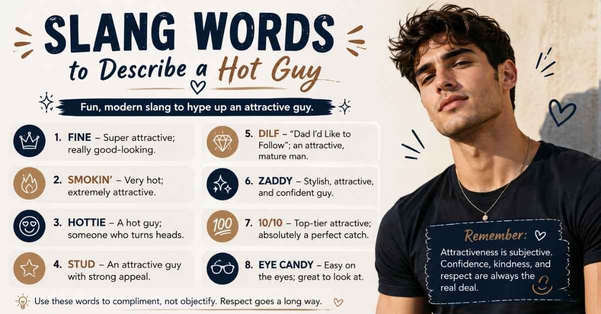 Slang Words to Describe a Hot Guy