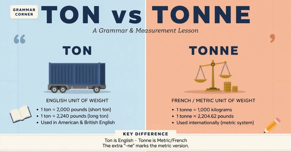 Ton or Tonne