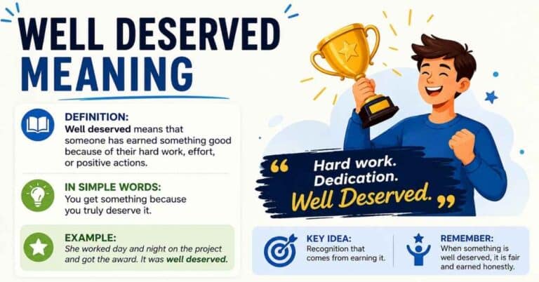 Well Deserved Meaning