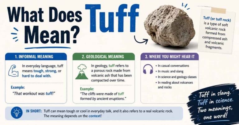 What Does Tuff Mean?