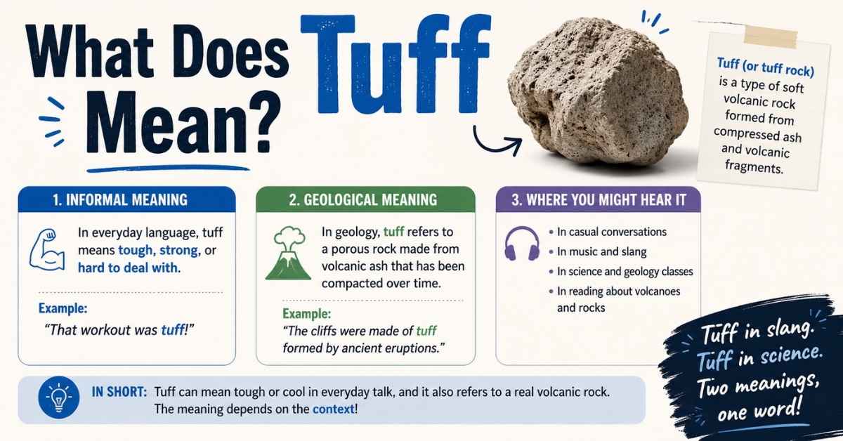 What Does Tuff Mean?