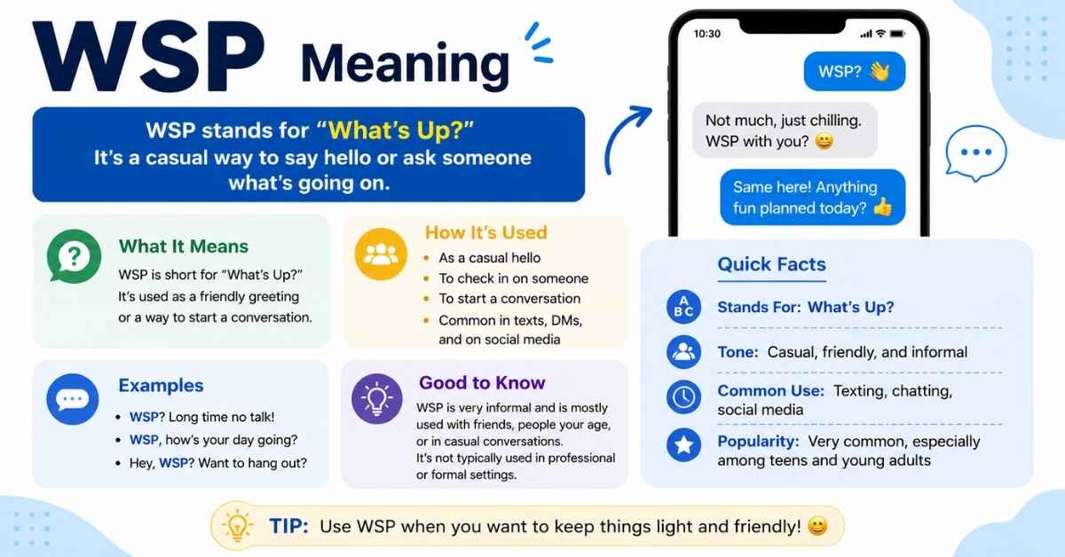 WSP Meaning