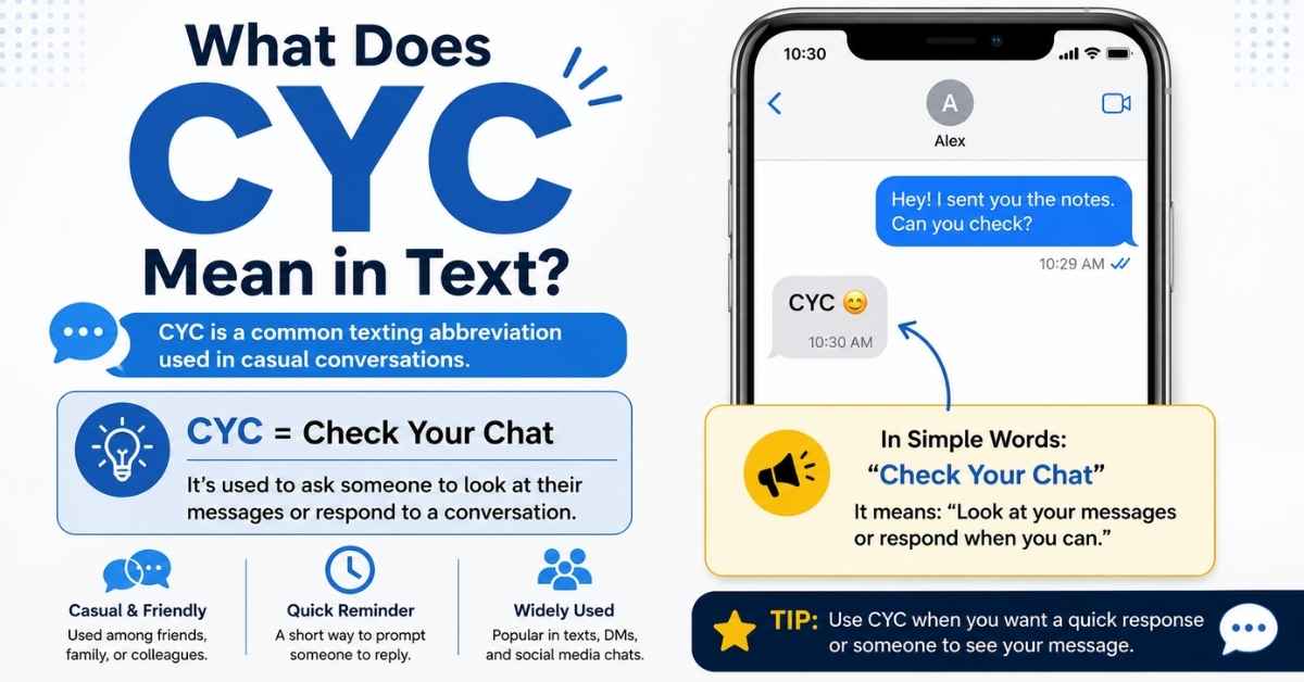 What Does CYC Mean in Text?