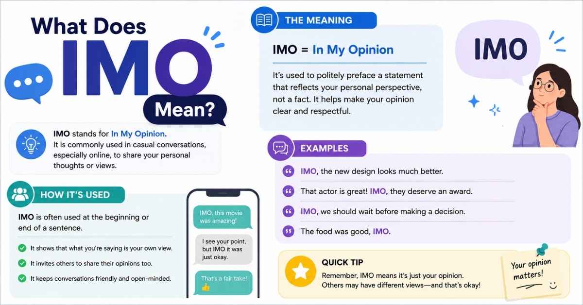What Does IMO Mean?
