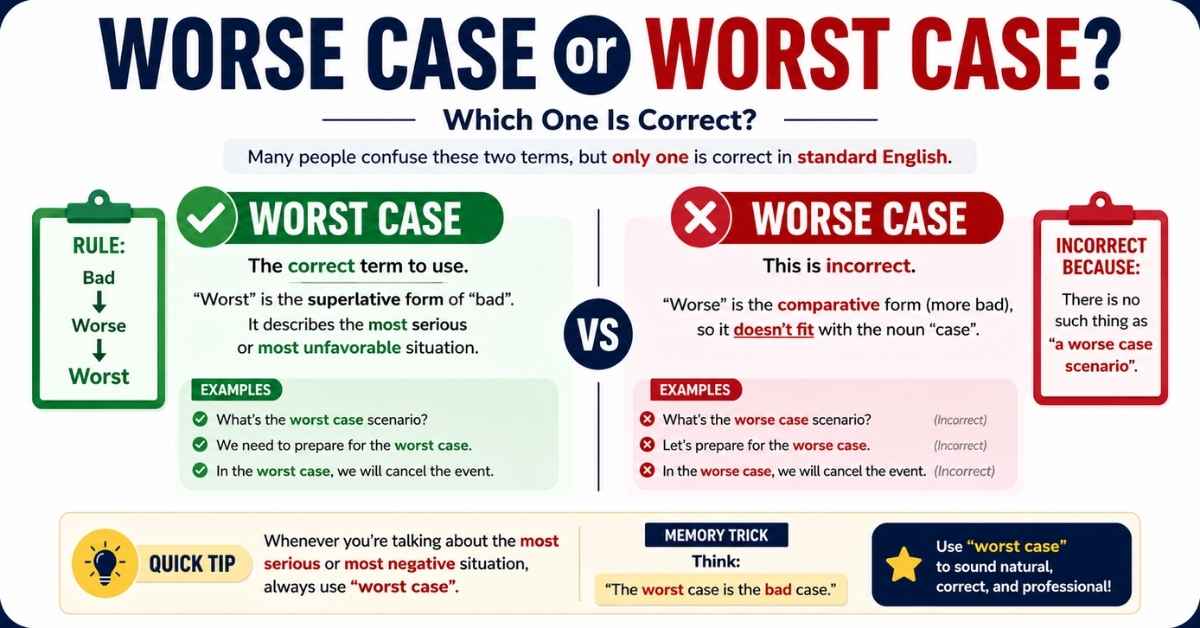 Worse Case or Worst Case?