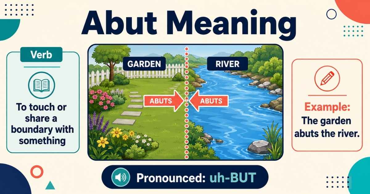 Abut Meaning